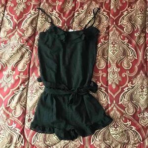 NWT S Black sleep romper